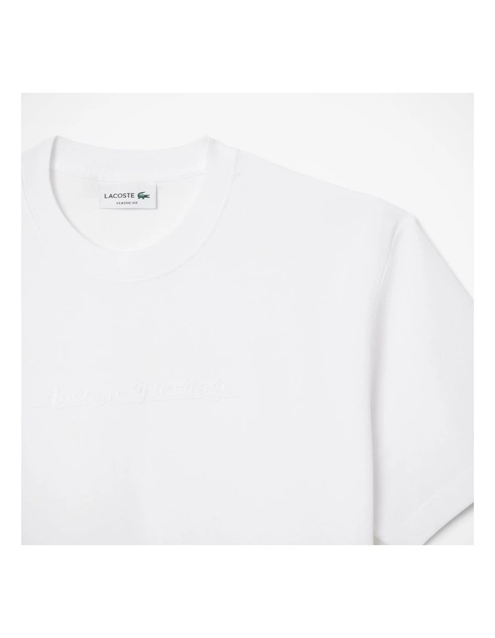 Core Orignals Lacoste Heritage T/Shirt White image 6