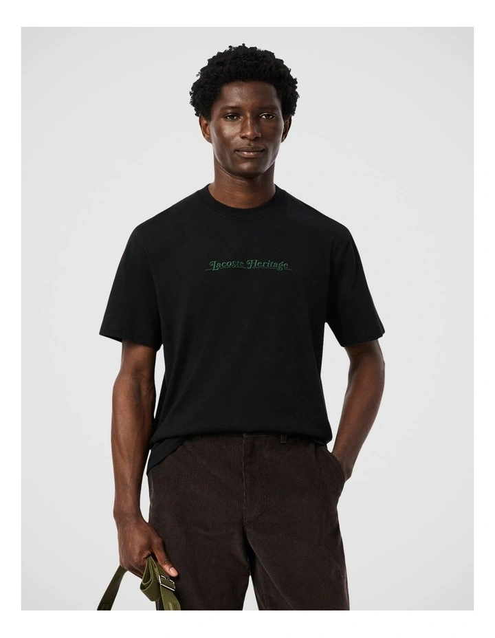 Core Orignals Lacoste Heritage T/Shirt Black image 1