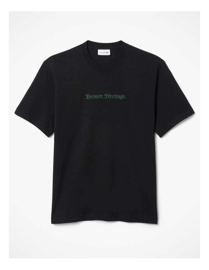 Core Orignals Lacoste Heritage T/Shirt Black image 6