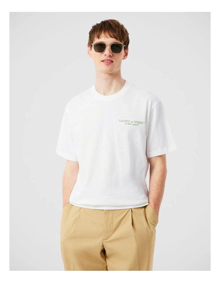 Core Originals Medium Jersey T-Shirt in White image 1
