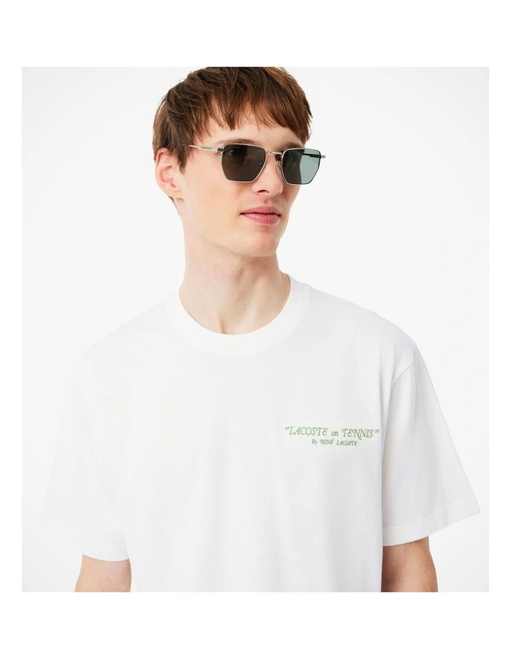Core Originals Medium Jersey T-Shirt in White image 3
