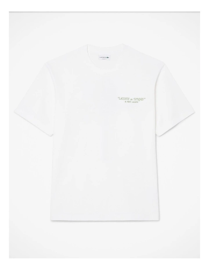 Core Originals Medium Jersey T-Shirt in White image 5