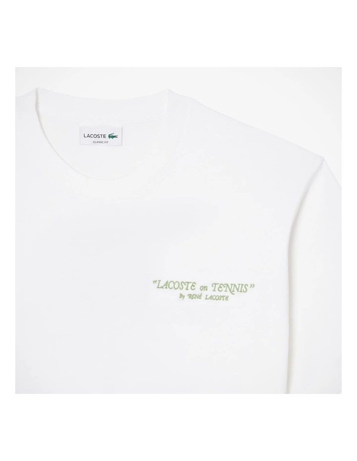 Core Originals Medium Jersey T-Shirt in White image 7
