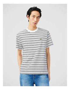 Core Essentials Medium Jersey T-Shirt Blackbird/Flour