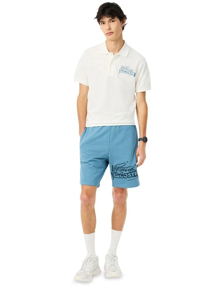 Summer Fleece Shorts in Limestone/Falcon image 4