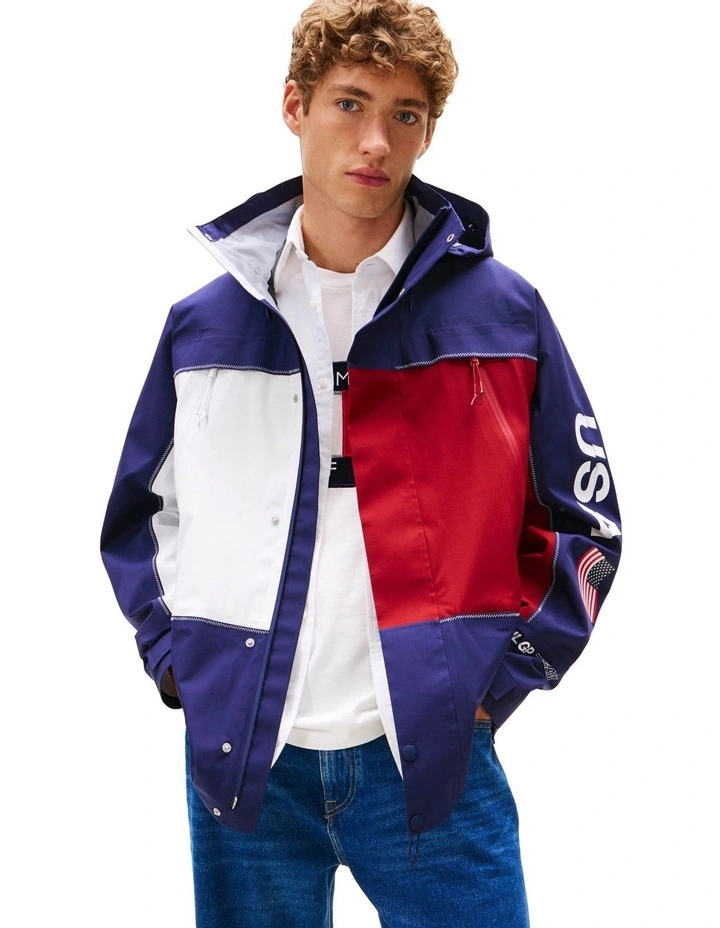 U.S. Sail GP Team Ripstop Relaxed Windbreaker in Multi image 1