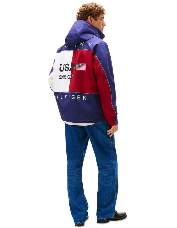 U.S. Sail GP Team Ripstop Relaxed Windbreaker in Multi image 2