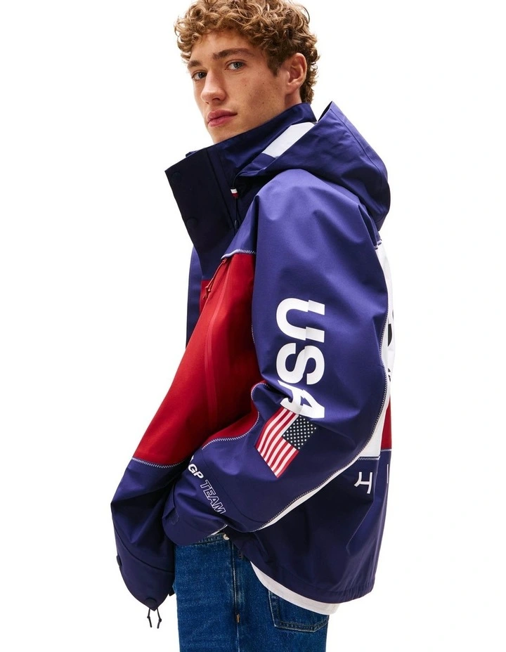 U.S. Sail GP Team Ripstop Relaxed Windbreaker in Multi image 3