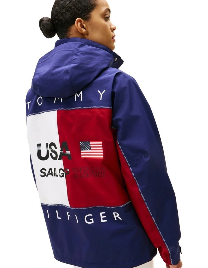 U.S. Sail GP Team Ripstop Relaxed Windbreaker in Multi image 6