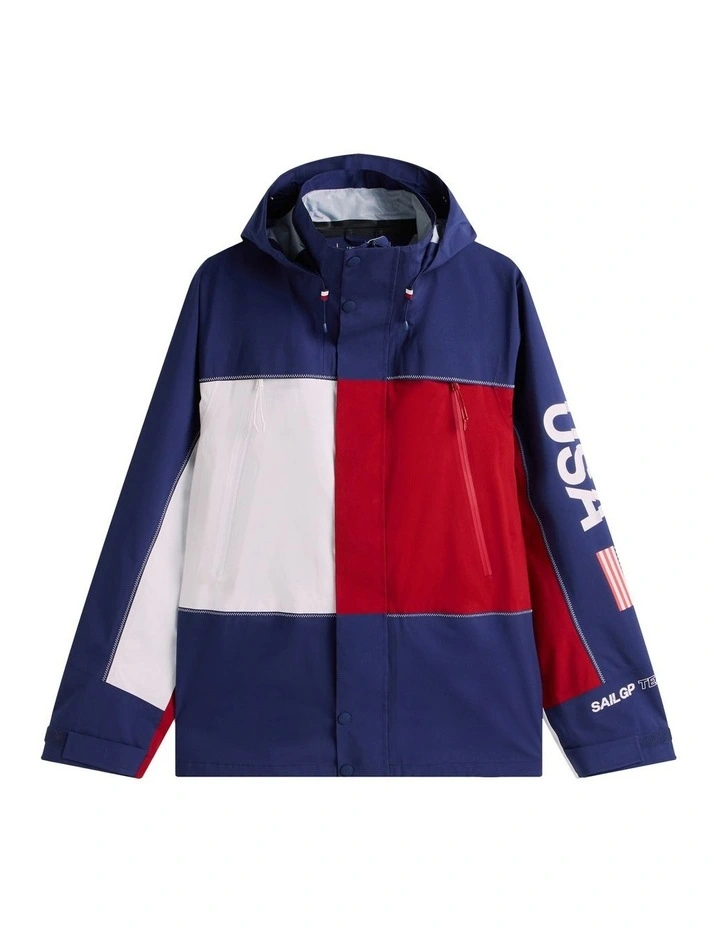 U.S. Sail GP Team Ripstop Relaxed Windbreaker in Multi image 7
