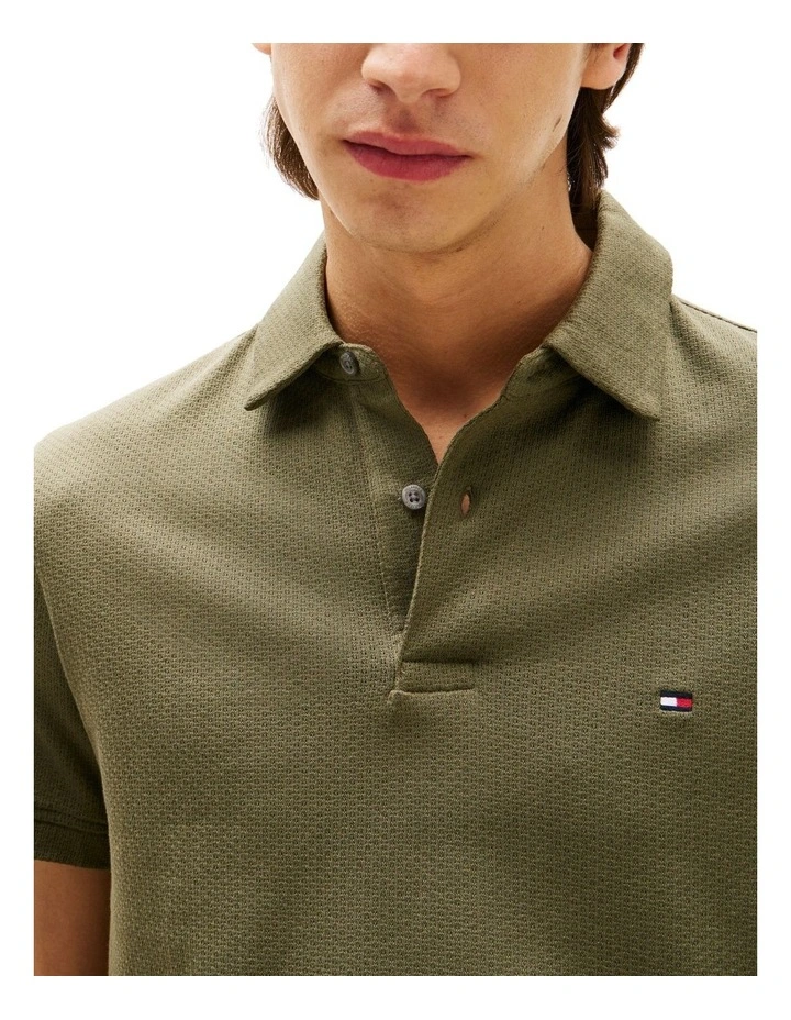 New Structure Polo Shirt in Green image 3