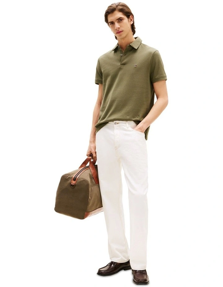 New Structure Polo Shirt in Green image 4