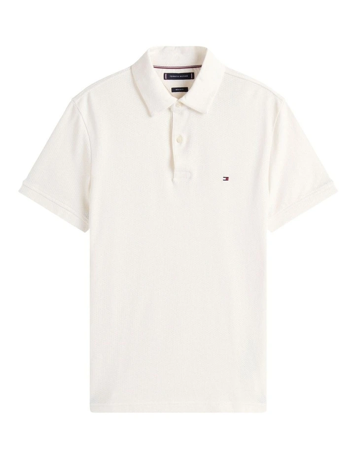 New Structure Polo Shirt in Cream image 5