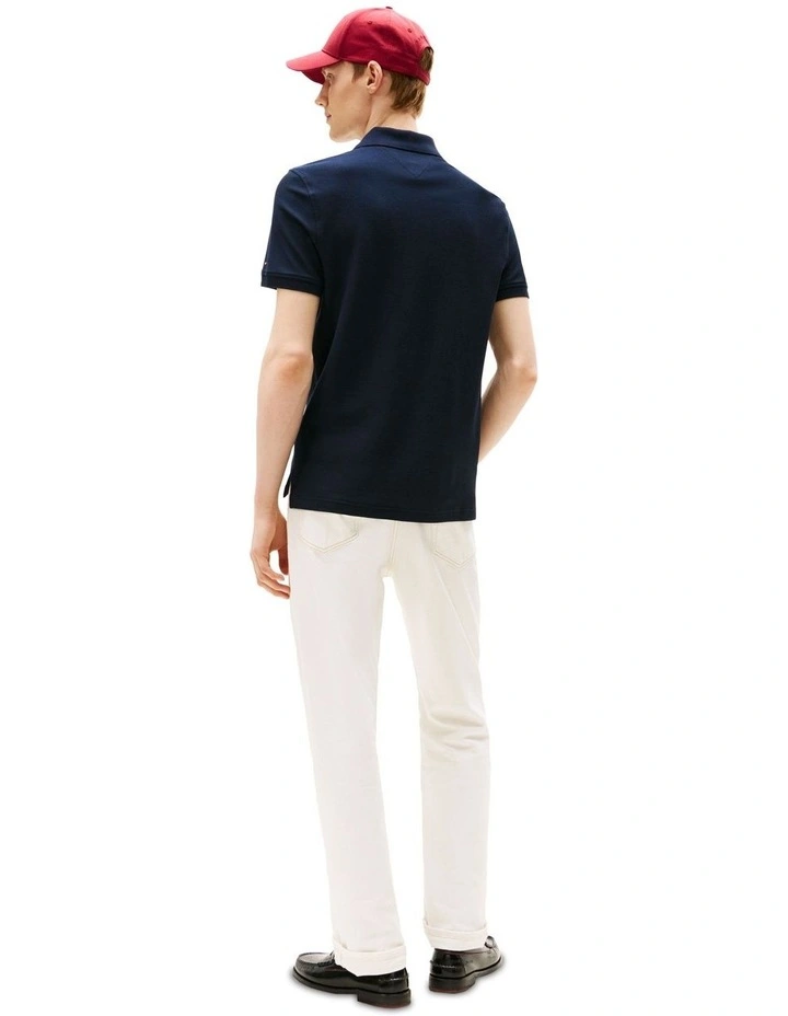 Graphic Regular Polo in Blue image 2