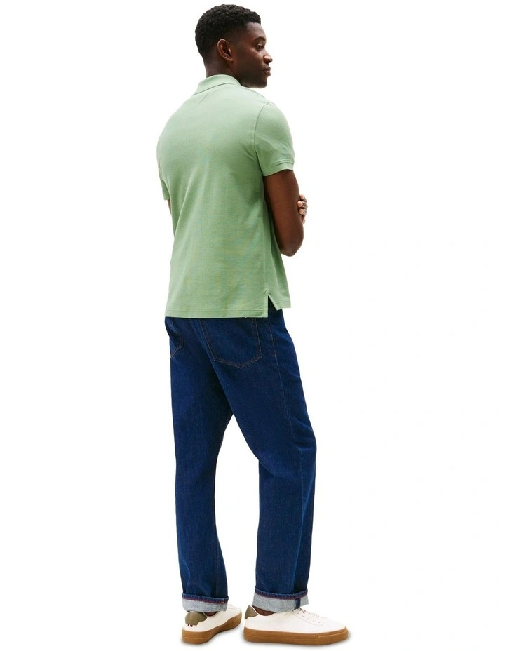 Graphic Regular Polo in Green image 2