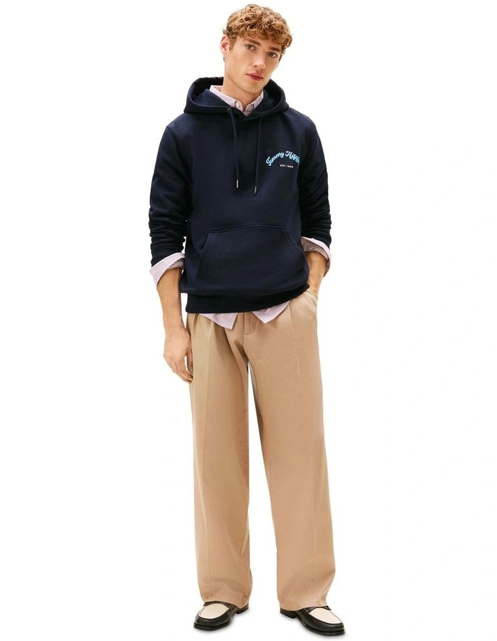 Graphic Hoodie in Navy image 4