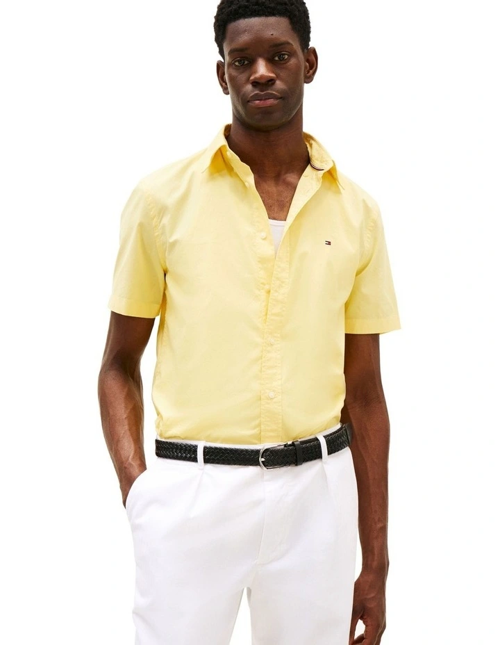 Regular Fit Short Sleeve Shirt in Yellow image 1
