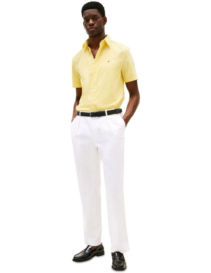 Regular Fit Short Sleeve Shirt in Yellow image 4