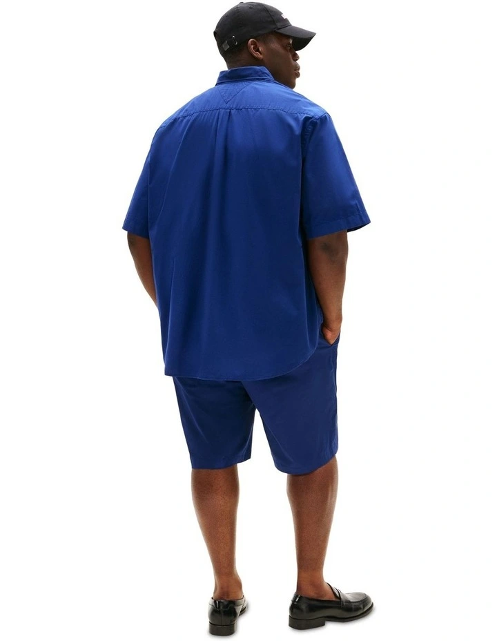 Big & Tall Flex Poplin Shirt in Blue image 2