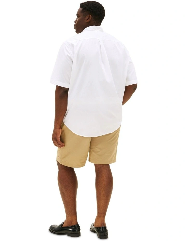 Big & Tall Flex Poplin Shirt in White image 2
