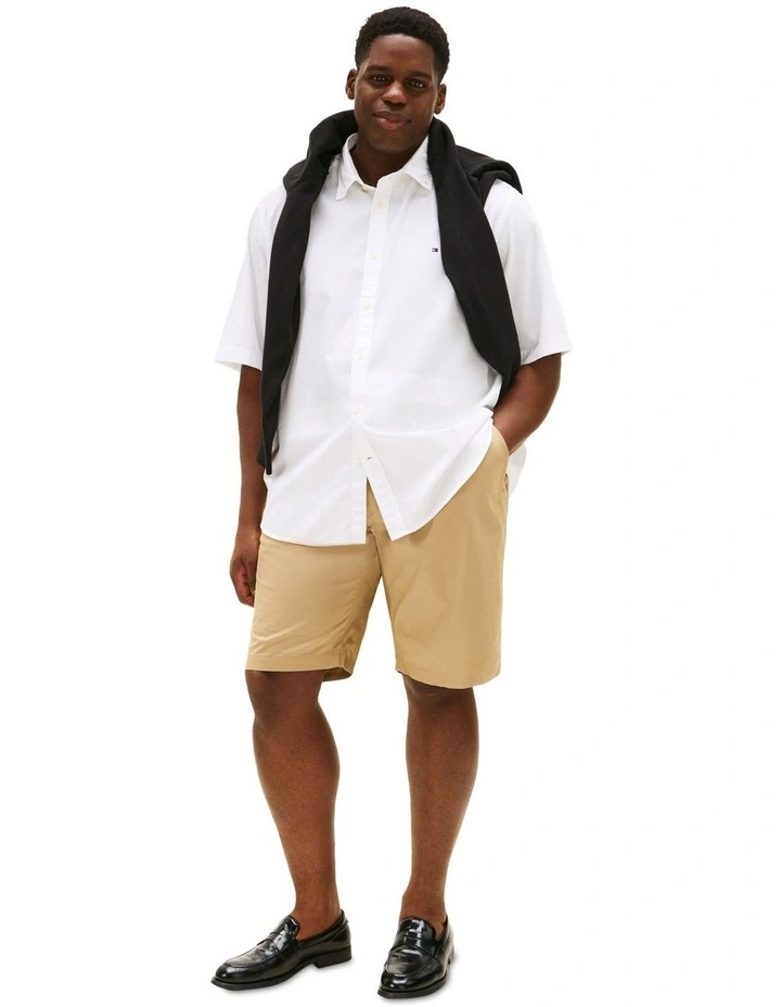 Big & Tall Flex Poplin Shirt in White image 4