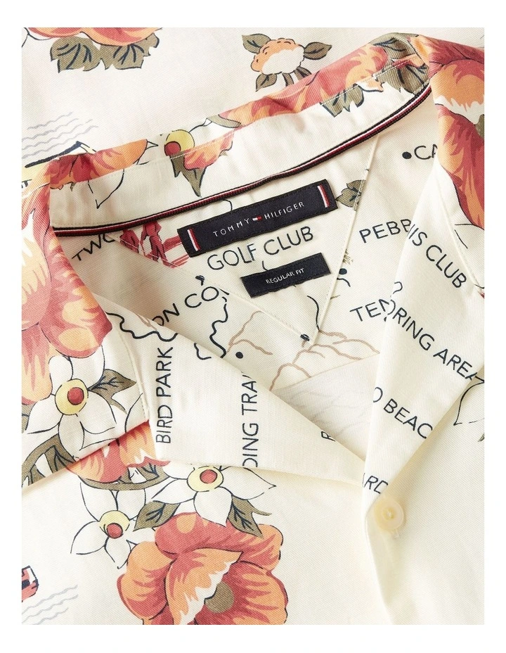 Catalina Printed Shirt in Cream image 6