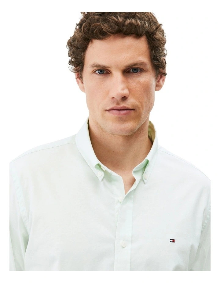 Oxford Solid Shirt in Green image 3