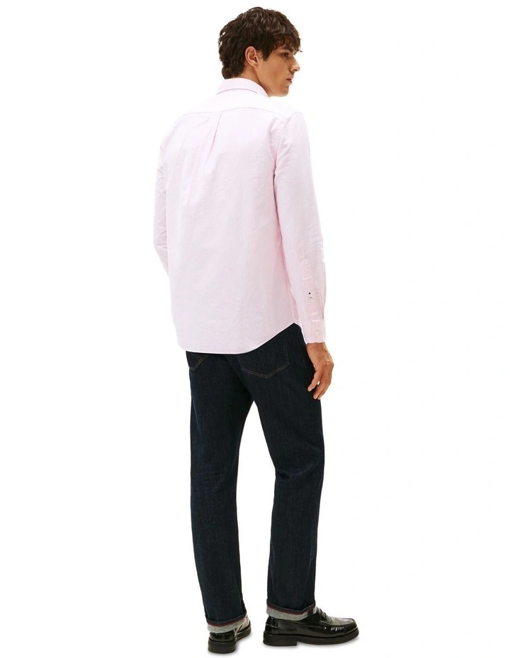 Heritage Stripe Regular Fit Oxford Shirt in Multi image 2