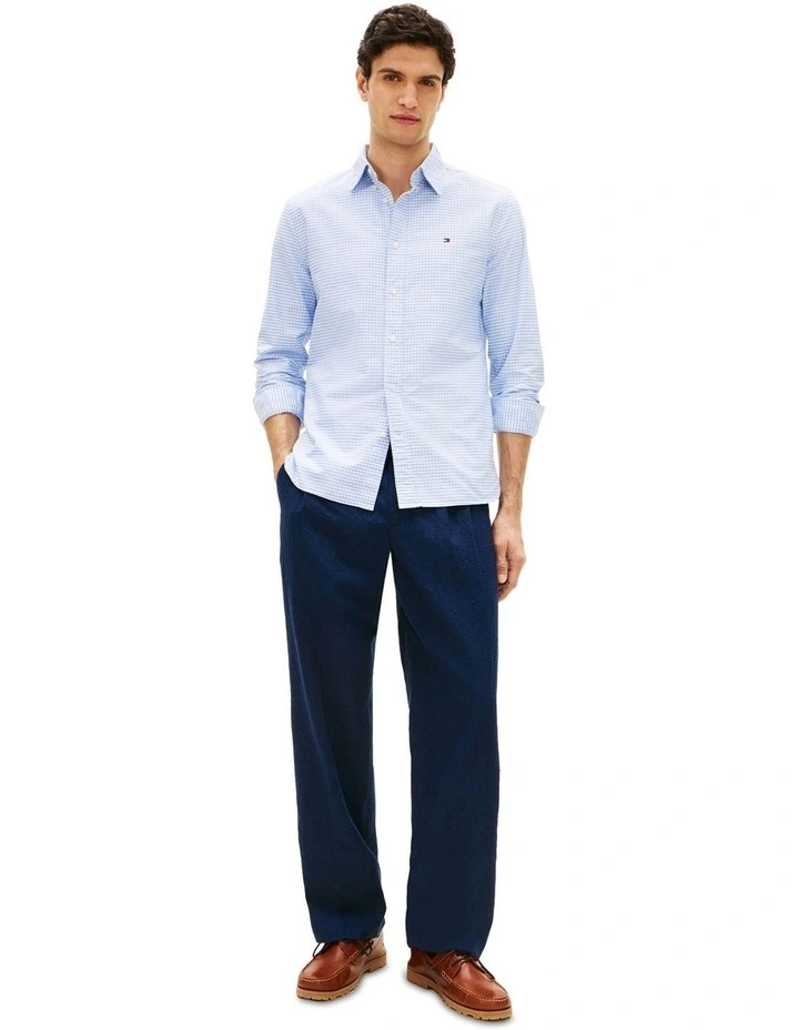 Heritage Oxford Gingham Shirt in Blue image 3