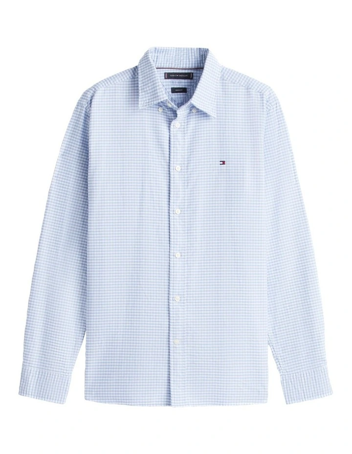 Heritage Oxford Gingham Shirt in Blue image 5