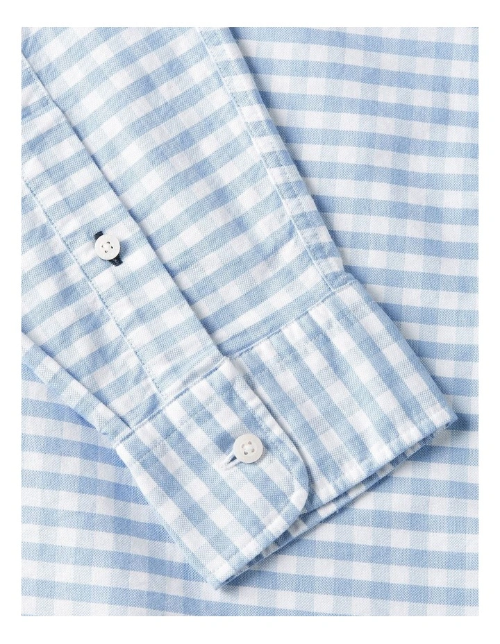 Heritage Oxford Gingham Shirt in Blue image 7