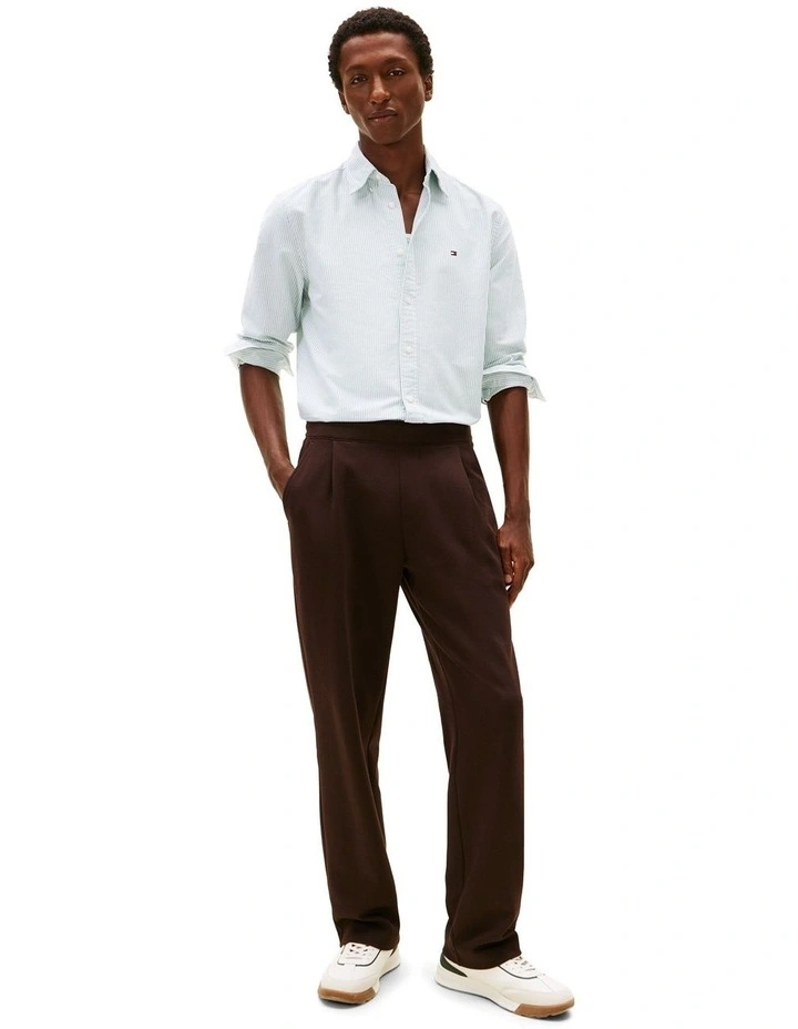 Heritage Stripe Regular Fit Oxford Shirt in Green image 4