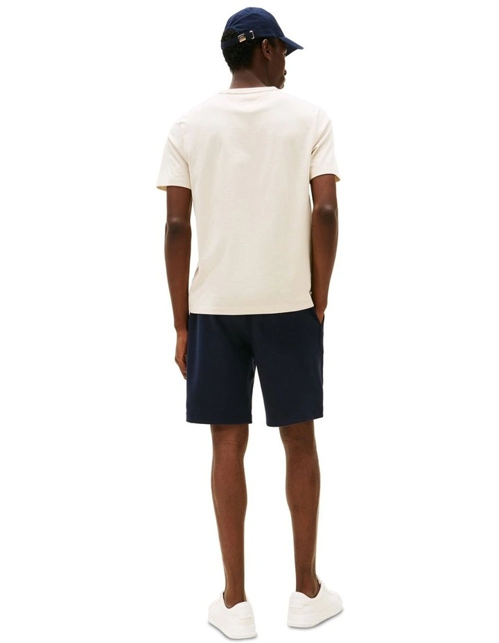 Crew Neck T-Shirt In Cream image 2