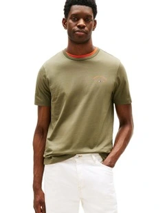 Palm Tree Back Graphic T-shirt in Green