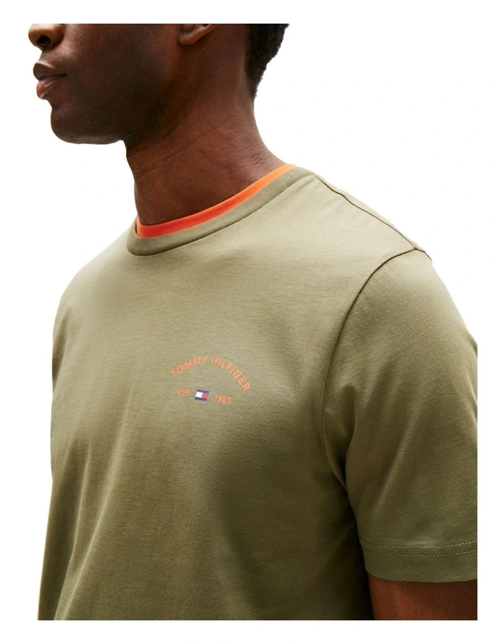 Palm Tree Back Graphic T-shirt in Green image 3