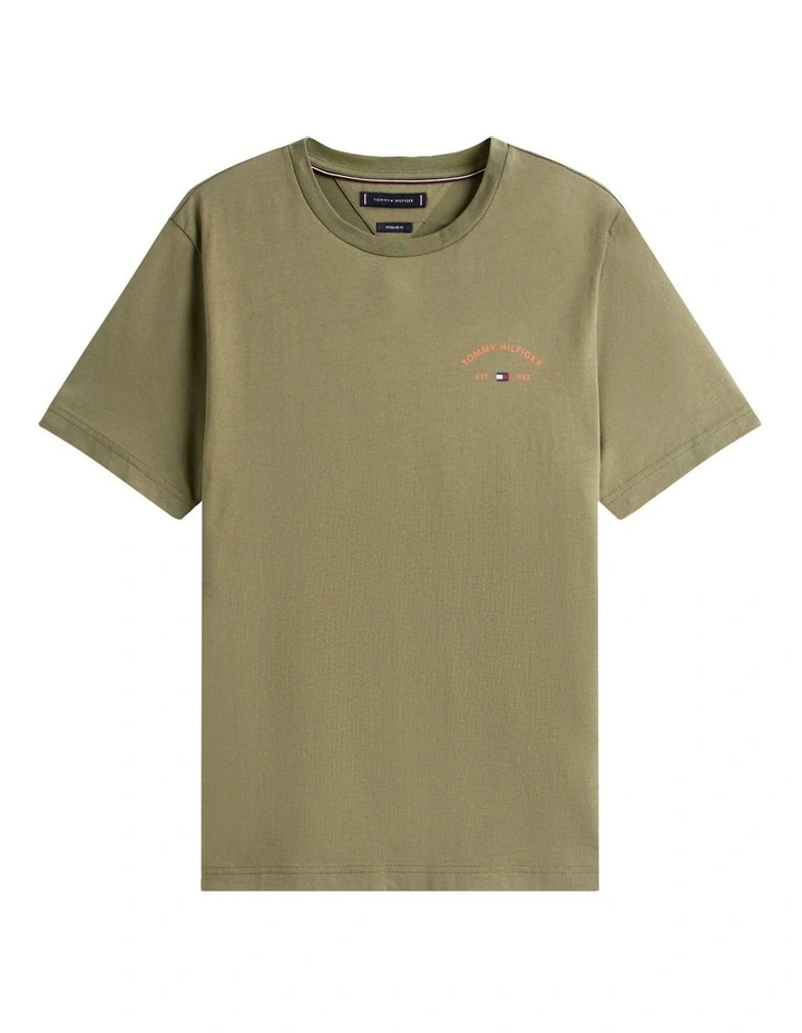 Palm Tree Back Graphic T-shirt in Green image 5