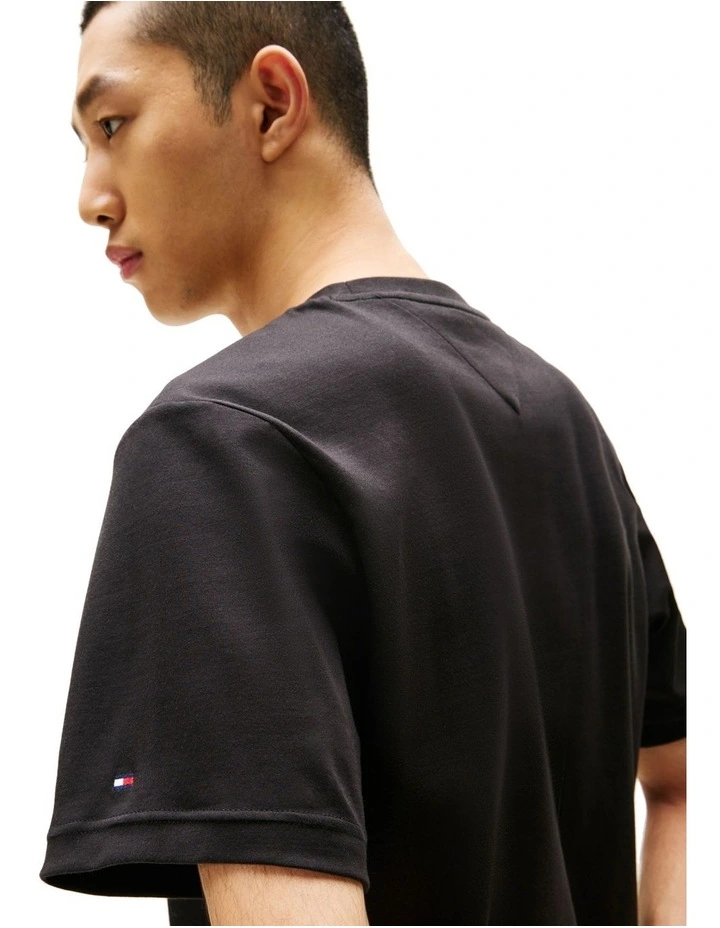 Seasonal Flag Logo Tee in Black image 3