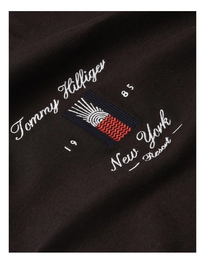 Seasonal Flag Logo Tee in Black image 6