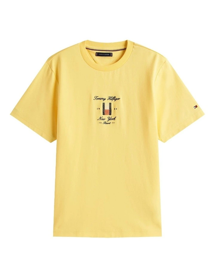 Seasonal Flag Logo Tee in Yellow image 6