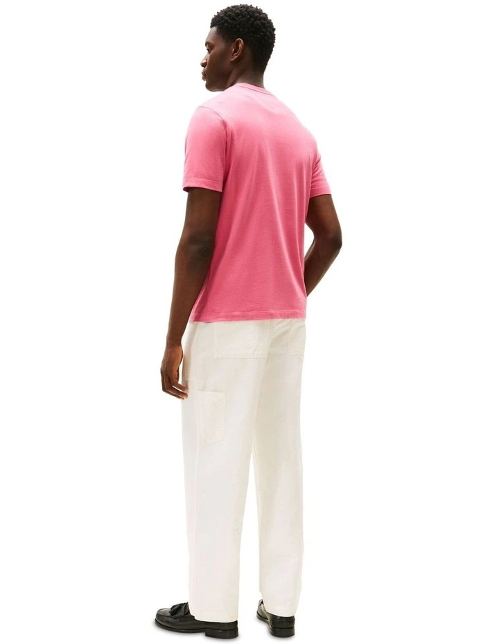 Crew Neck T-shirt in Pink image 2