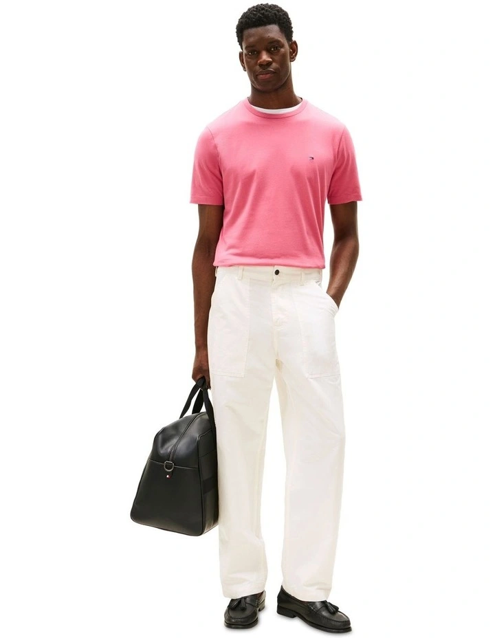Crew Neck T-shirt in Pink image 4