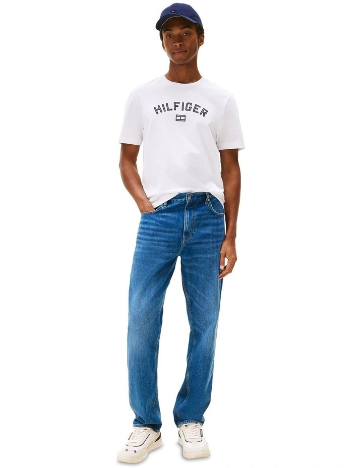 Hilfiger Flock Tee in White image 4