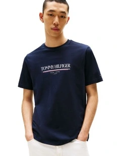 Logo Crew Neck T-shirt in Blue