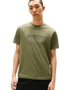 Logo Crew Neck T-shirt in Green