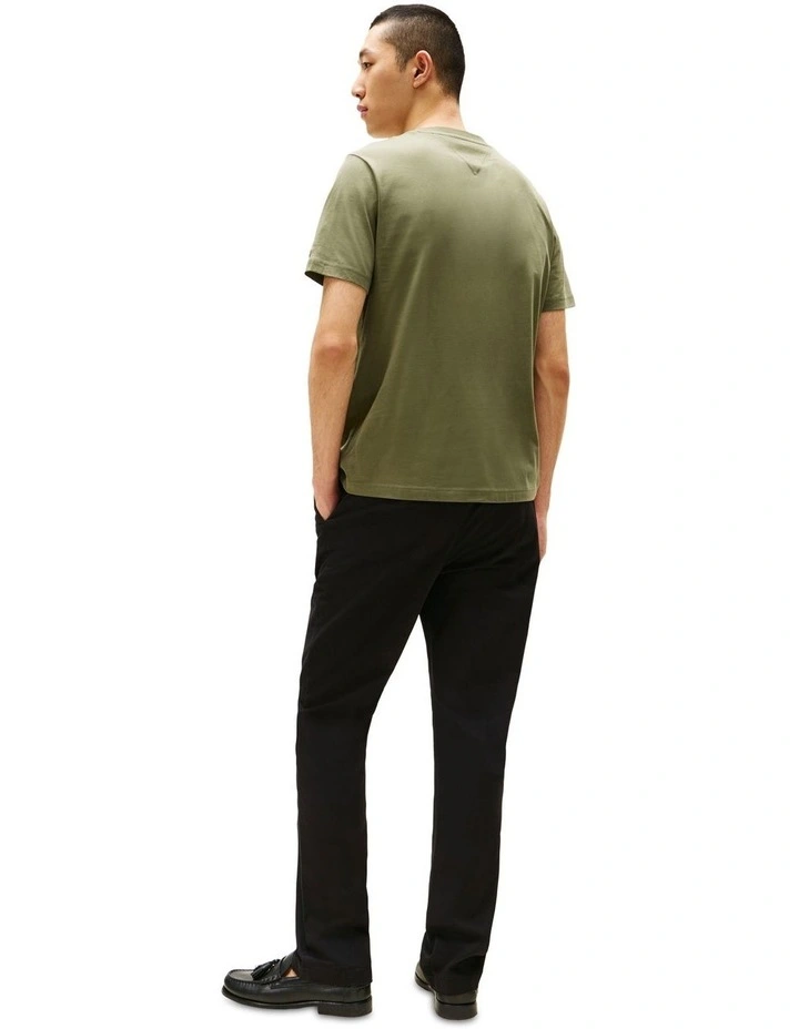 Logo Crew Neck T-shirt in Green image 2