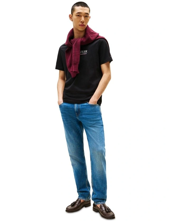 Logo Crew Neck T-Shirt in Black image 4