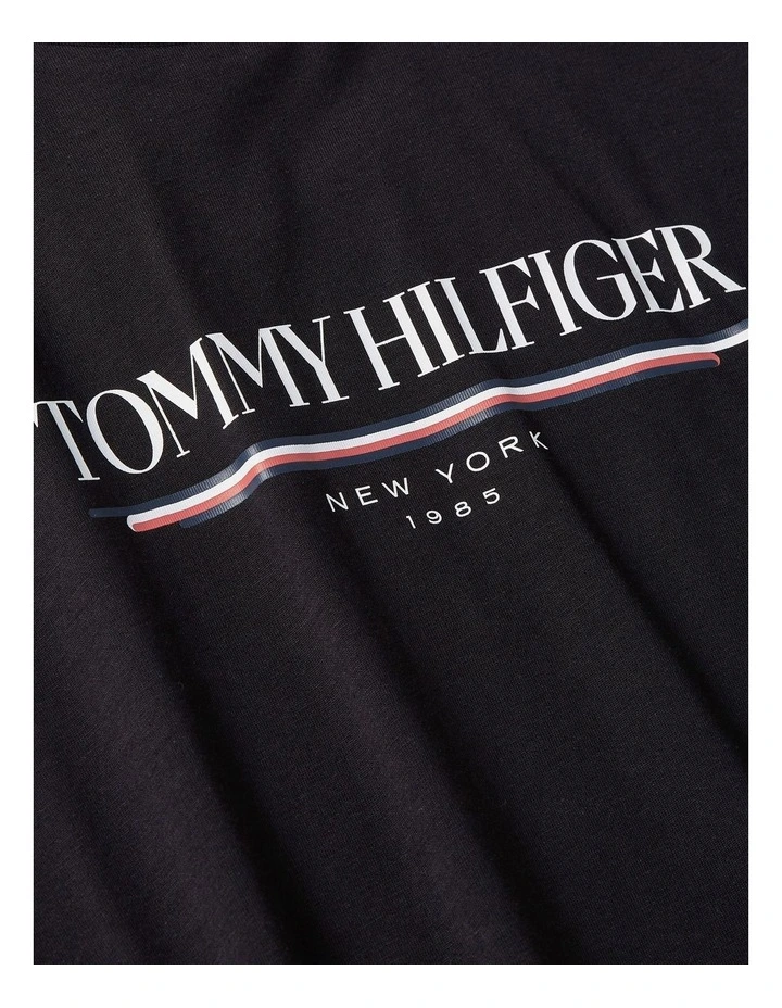 Logo Crew Neck T-Shirt in Black image 5