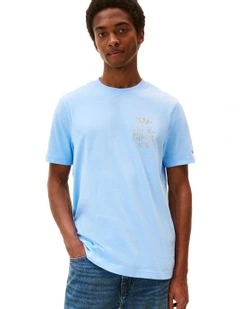 Inverse Climate Graphic Tee in Blue