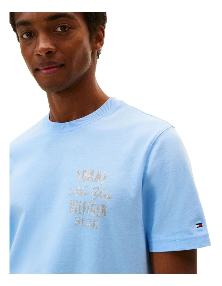 Inverse Climate Graphic Tee in Blue image 3