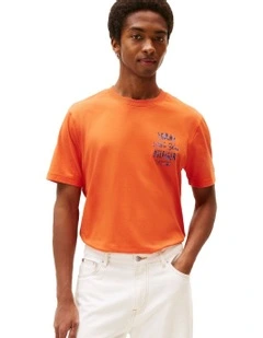 Inverse Climate Graphic Tee in Orange